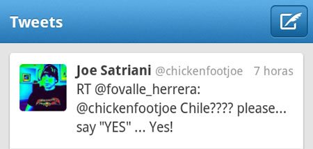Joe Satriani Twitter