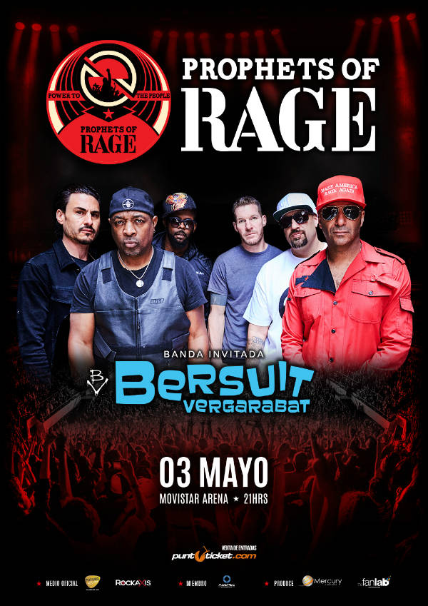 Prophets of rage+Bersuit AFICHE 2017 Chile