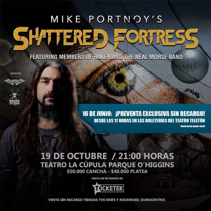 Mike Portnoy Shattered Fortress Chile 2017