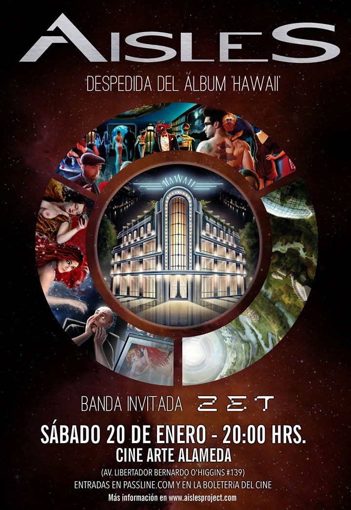 Aisles Despedida Hawaii Afiche 2018