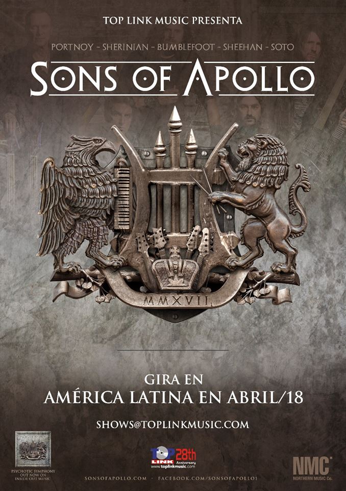 Sons of Apollo en Sudamérica (2018)