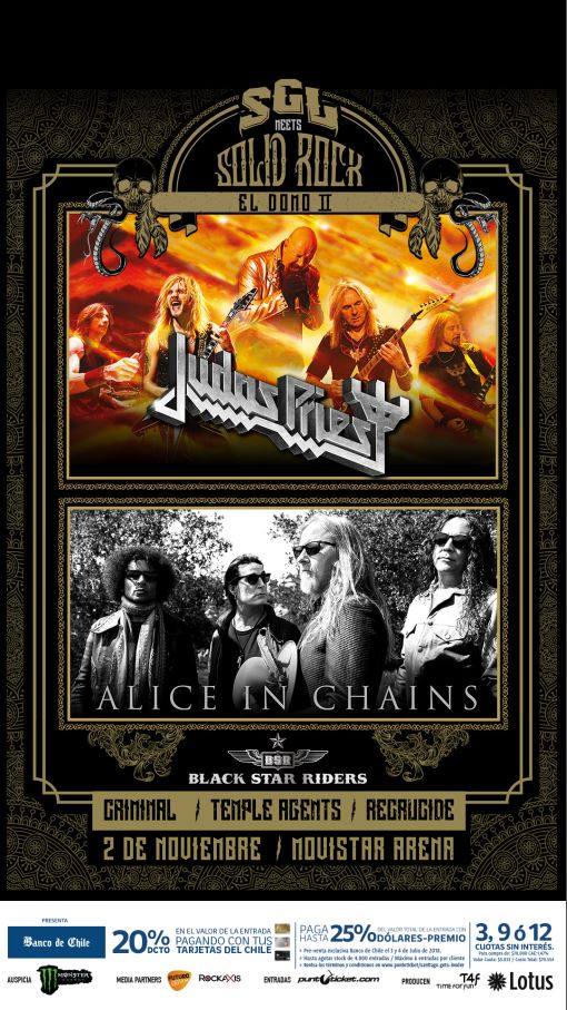 Afiche SGL El Domo II - Judas Priest & Alice in Chains