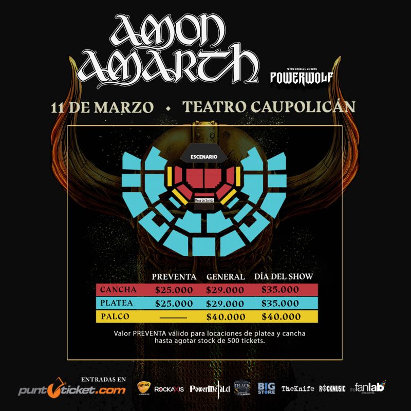 Amon Amarth + Powerwolf en Chile (2020)