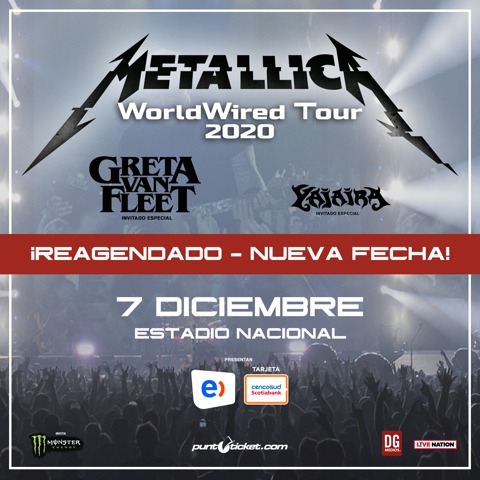 Metallica - Worldwired Tour 2020