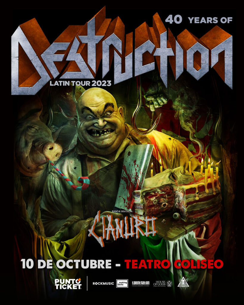Destruction Latin Tour 40 years en Chile (2023)